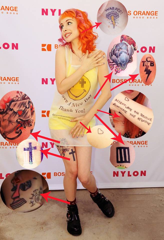 Paramore alla scoperta dei tatuaggi di Hayley Williams! Team World
