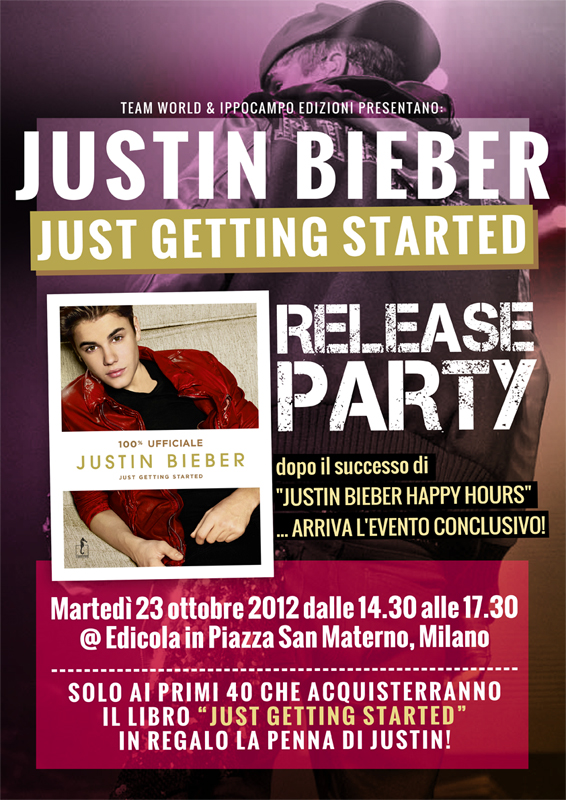 Justin Bieber Just Getting Started Release Party Team World Milano