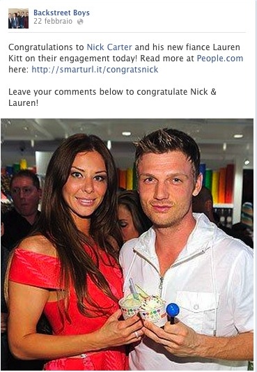 fidanzamento nick carter