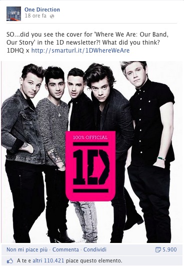 Facebook One Direction Team World