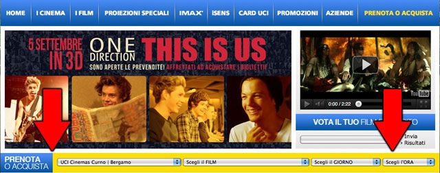 1D This Is Us prevendite UCI Cinemas