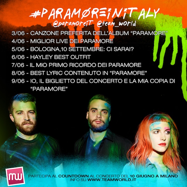 countdown paramore