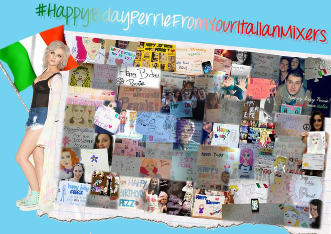 Collage compleanno Perrie Edwards