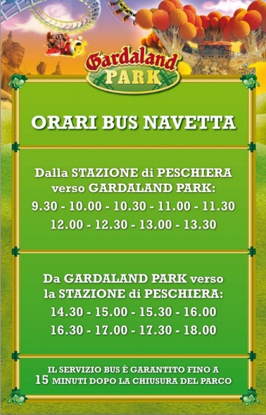 Gardaland navetta gratuita