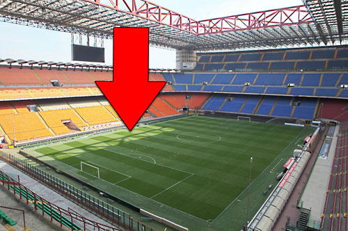 San Siro visuale palco One Direction