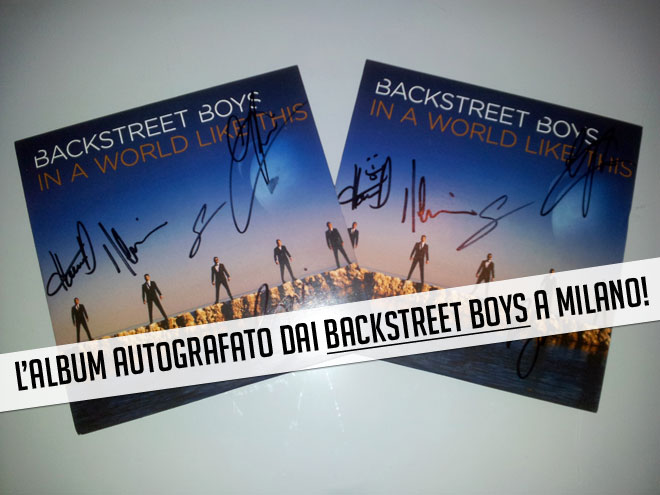 Backstreet Boys autografo