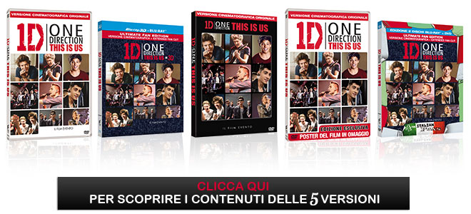 1D This Is Us versioni disponibili