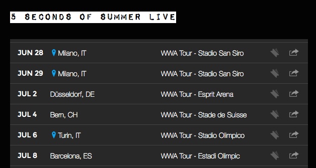 5 seconds of summer tour in europa