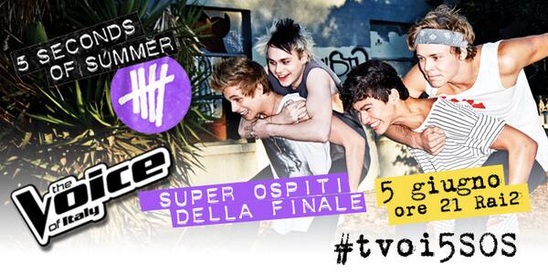 5SOS the voice of italy
