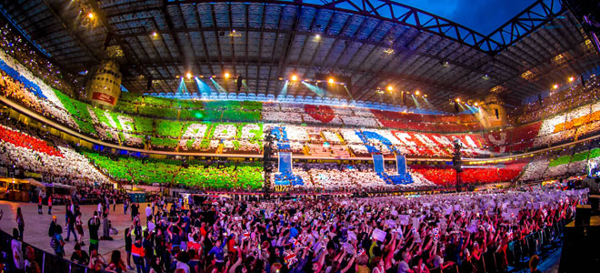 1D Fan Action San Siro Milano