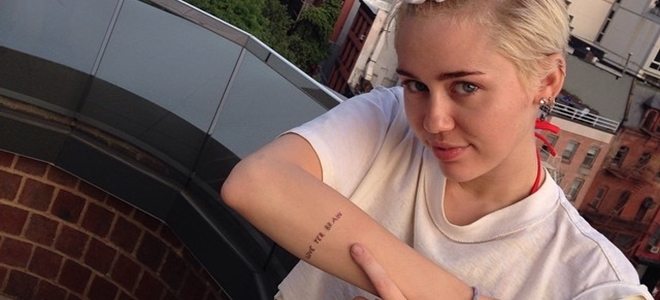 Miley Cyrus tatuaggi