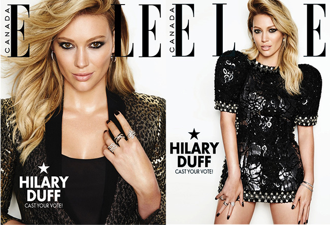 hilary duff elle canada