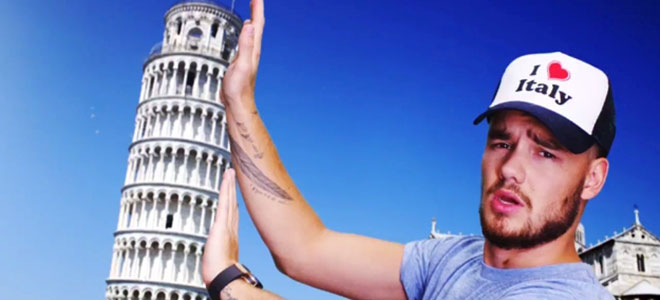 Liam Payne Torre di Pisa Italia