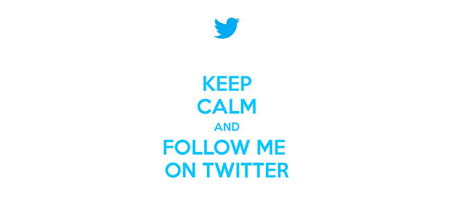 Follow Me on twitter