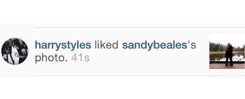 Harry Styles Sandy Beales