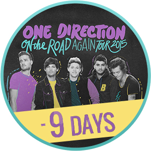 On The Road Again Tour 9 giorni countdown