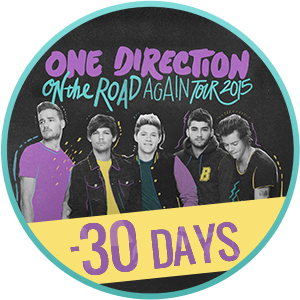 On The Road Again Tour One Direction 30 giorni countdown