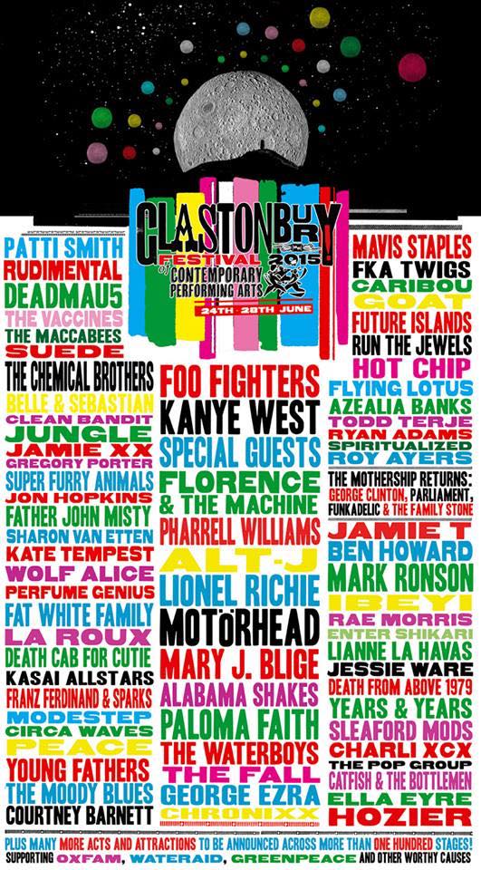 Glastonbury Festival 2015 lineup