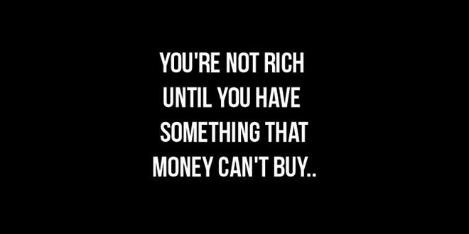 Be rich without money