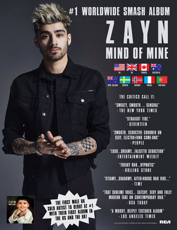 RCA Zayn Mind Of Mine