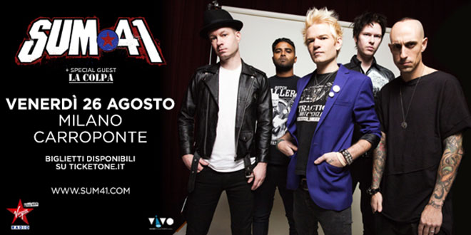 Sum 41 concerto Carroponte Agosto 2016