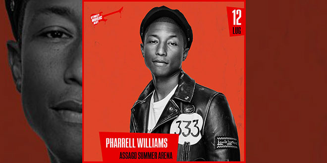 Pharrell Williams Milano 12 Luglio