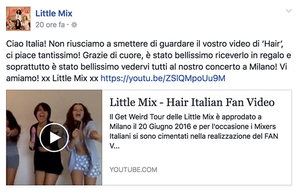 Little Mix Hair fan video italiano