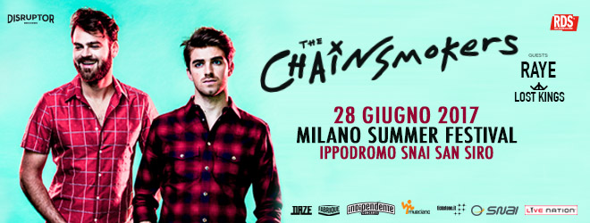 Chainsmokers concerto italia