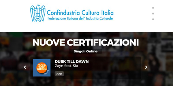 ZAYN certificazione oro 