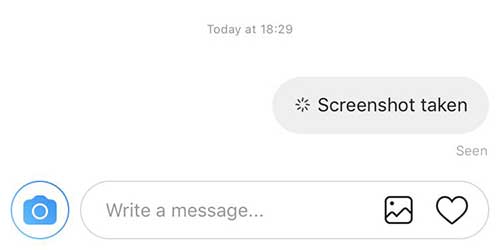 screenshot IG direct