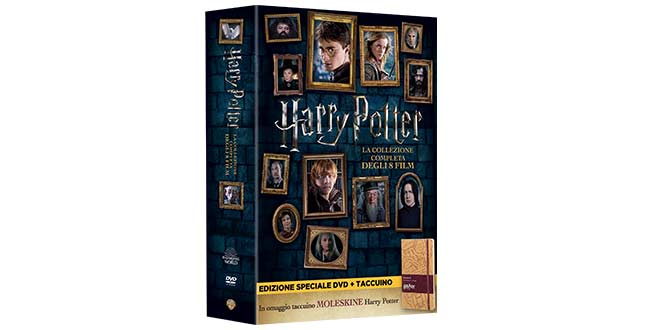 HARRY POTTER film cofanetto DVD CON MOLESKINE