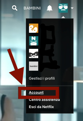 Netflix account personale