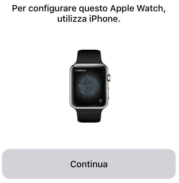 configurare apple watch con iphone
