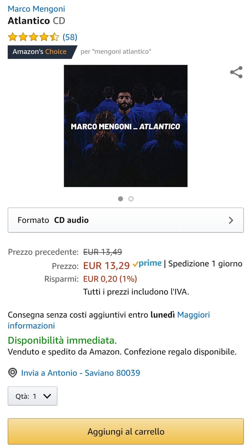 pagina prodotto amazon smartphone