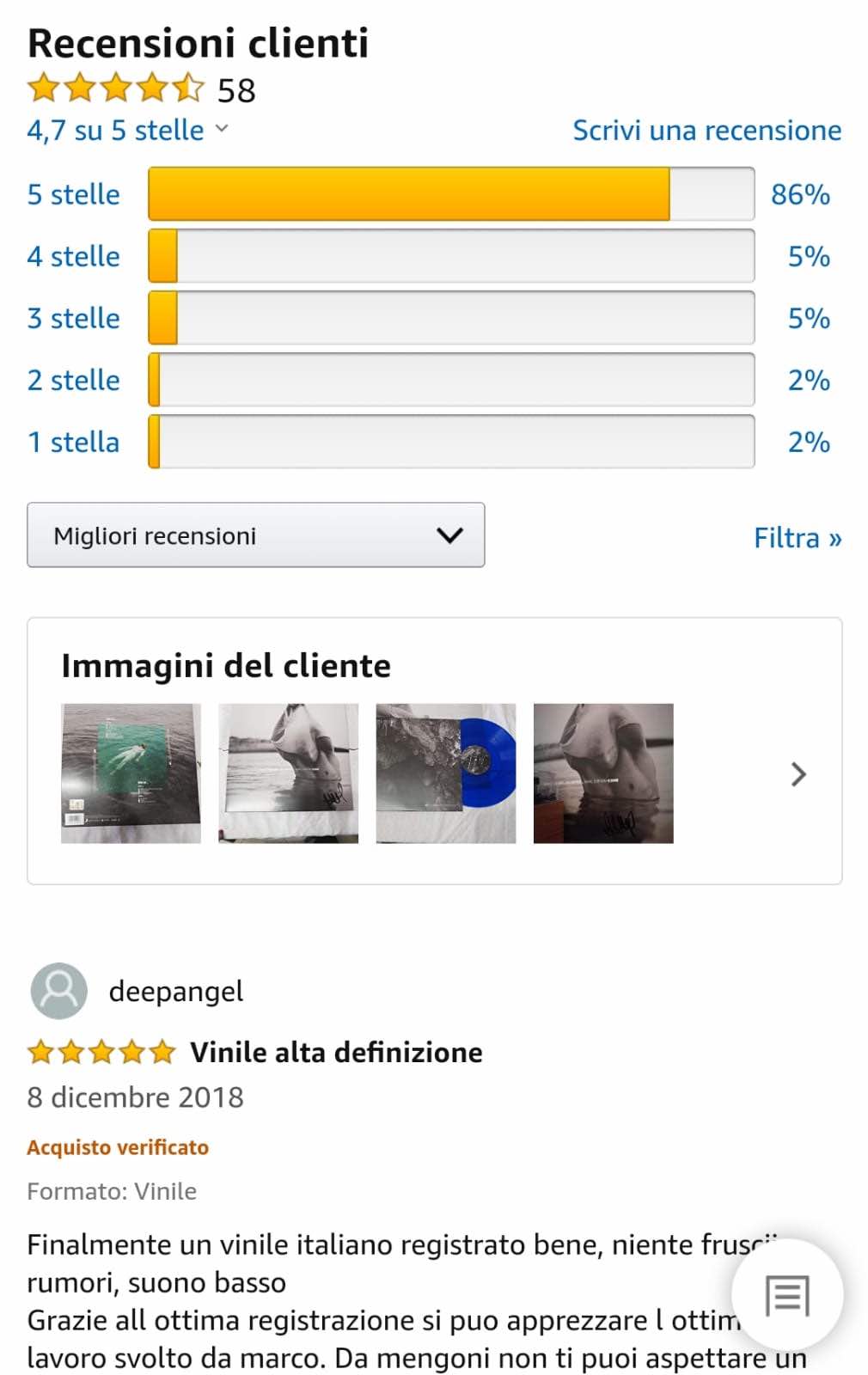 recensioni amazon da smartphone