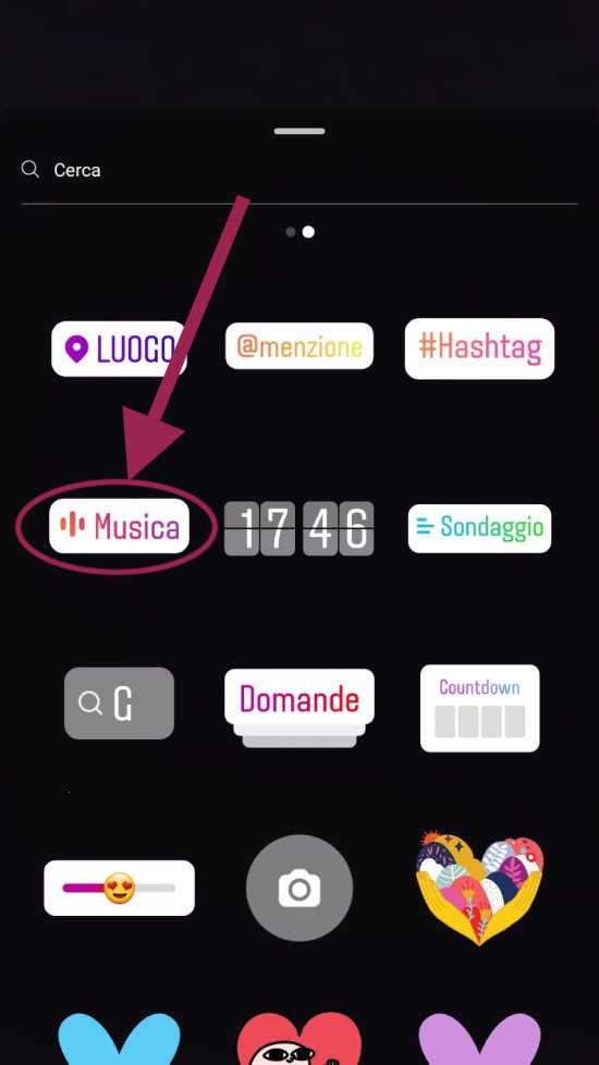 adesivo musica instagram