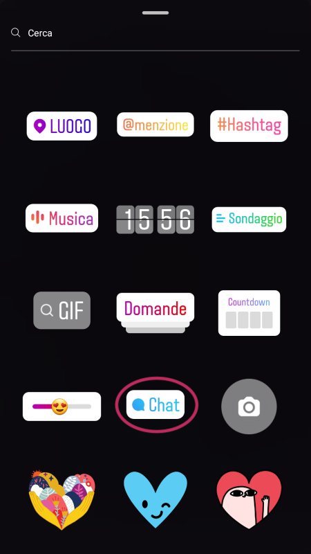 stickers chat instagram