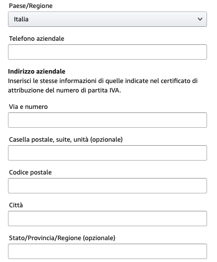 amazon business informazioni aziendali