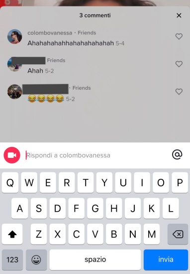 TikTok commenti 