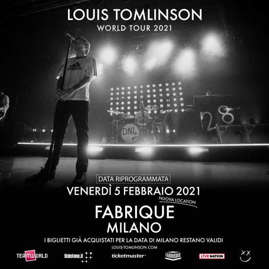 Louis Tomlinson concerto Milano