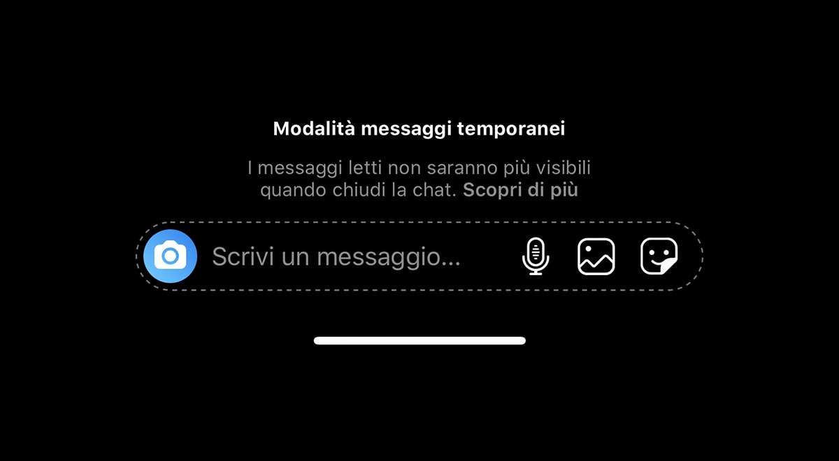 Instagram: cos'è la Modalità Messaggi Temporanei