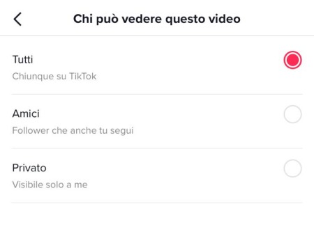 tiktok video privato