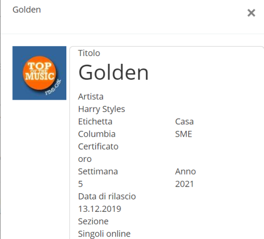 Golden disco d'oro