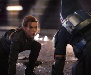 Scarlett Johansson nei panni di Natasha Romanoff in Black Widow