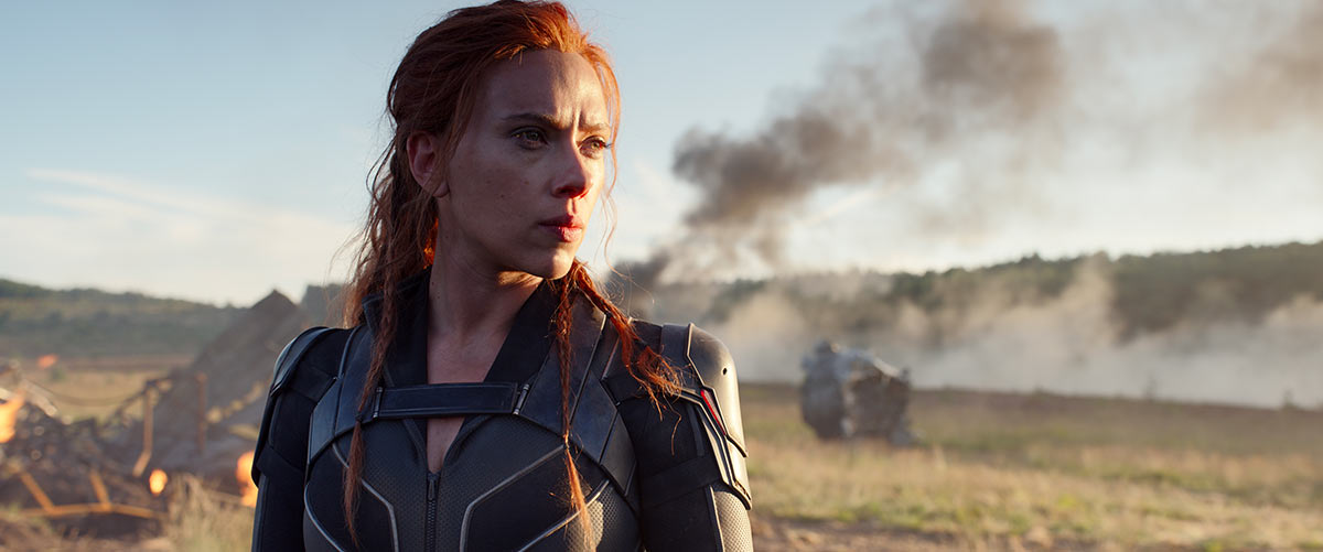 Scarlett Johansson nei panni di Natasha Romanoff in Black Widow