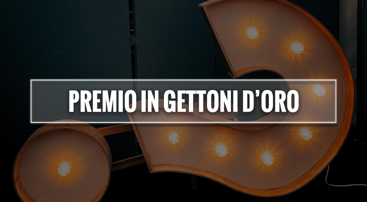 Premio in gettoni d'oro significato e valore in euro