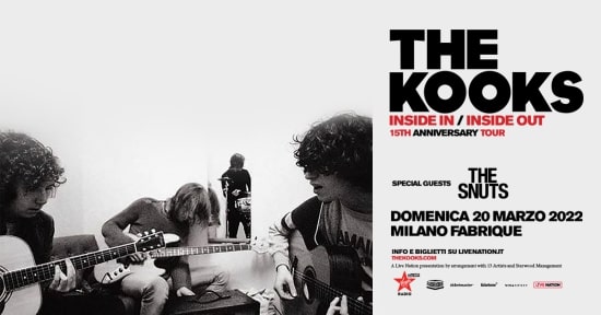 The Kooks locandina concerto