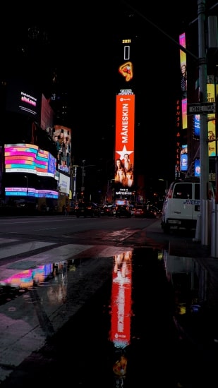 Maneskin Spotify Times Square