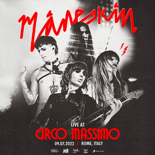 Maneskin Circo Massimo Roma 2022 locandina concerto