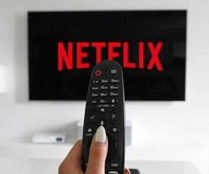 Netflix logo in TV